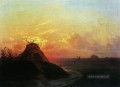 Feld Sonnenuntergang 1861 Verspielt Ivan Aiwasowski russisch